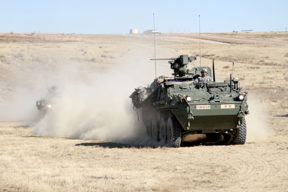 Military Vehicle on Rough Terrain