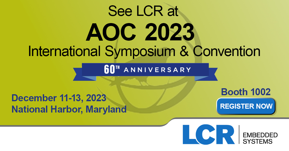 Visit LCR at Booth 1002 at AOC
