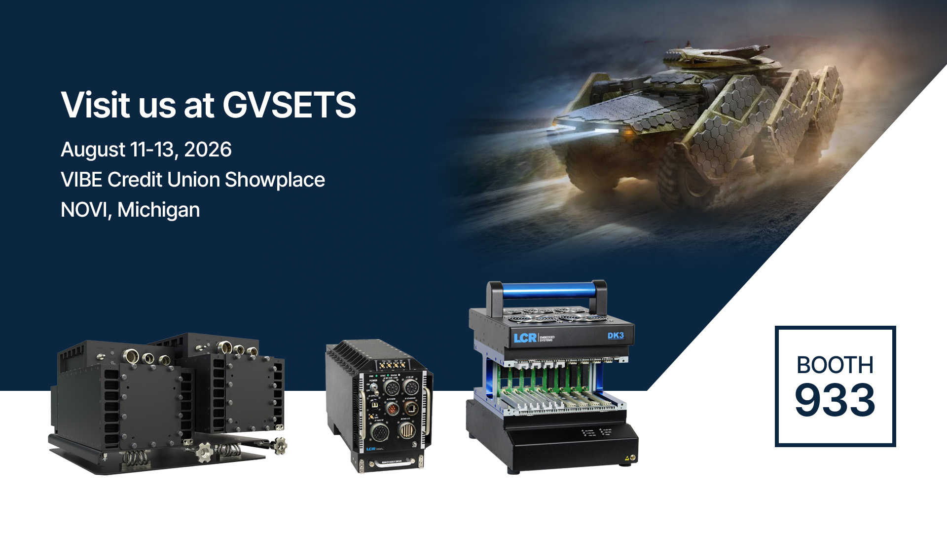 Visit LCR Embedded Systems at GVSETS August 2026