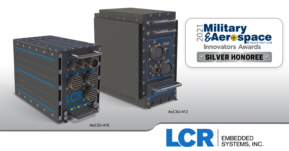 LCR AoC 400 Series rugged ATR chassis wins Military & Aerospace Electronics Innovators Award